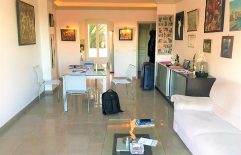 CANNES BAS PETIT JUAS T3 TRAVERSANT VUE MER TERRASSE