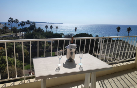 CANNES PLAGE DU MIDI T3T4 DE 90M2 VUE MER PANORAMIQUE – PROCHE MER,CENTRE & PALAIS DES CONGRÉS