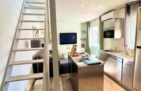CANNES  PLEIN CENTRE QUARTIER  BANANE DUPLEX T2 SUD DE 38M2 CLIMATISATIONS