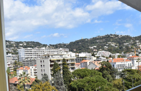 CANNES CENTRE BANANE T2 DERNIERE ETAGE 42M2 TERRASSE 14M2 VUE DÉGAGÉE GARAGE
