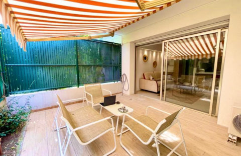 CANNES BASSE CALIFORNIE PROCHE CENTRE – CROISETTE 26M2 JARDIN-TERRASSE 17M2 SUD